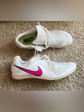 Nike Zoom Rival Multi-Event Track Spikes Sail Fierce Pink size 14